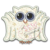 Ghost Owl Applique Design