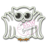 Ghost Owl Applique Design