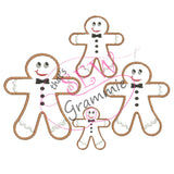 Gingerbread Boy Formal Applique Design