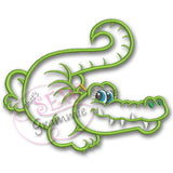 Girlie Gator Toothy Applique Design