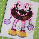 Little Monster Ziggy Applique Design