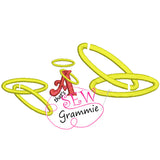 Halo Embellishment Embroidery Design