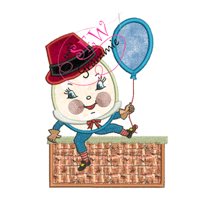 Humpty Dumpty Applique Design