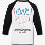 Just Baseball Stitches Embroidery Design