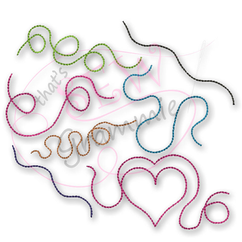 Just Bug Trails Embroidery Embellishment Design