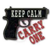 Keep Calm Carry One Applique Design