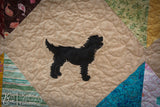 Labradoodle Silhouette Applique Design