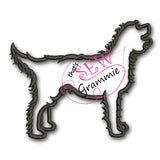 Labradoodle Silhouette Applique Design
