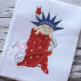 Little Libby Statue of Liberty Applique Design