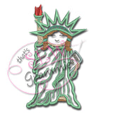 Little Libby Statue of Liberty Applique Design