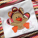 Little Turkey Applique Design