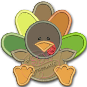 Little Turkey Applique Design