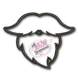 In the Hoop LolliProppie Goatee for Lollipops Applique Patch