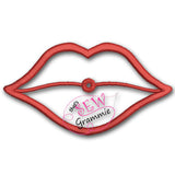 In the Hoop LolliProppie Lips for Lollipops Applique Patch