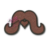 In the Hoop Long Mustache Lolli-Proppie for Valentines Lollipops