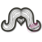 In the Hoop Long Mustache Lolli-Proppie for Valentines Lollipops