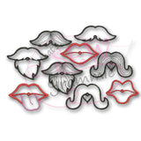 In the Hoop Lips & Mustache Lolli-Proppie SET for Valentines Day