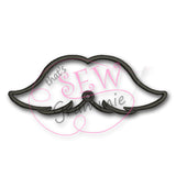 In the Hoop Mustache Lolli-Proppie for Valentine Lollipops