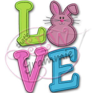 LOVE Bunny LOVE 2 Applique Design