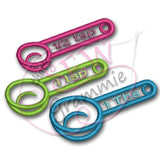 ITH Measuring Spoon Applique Design Set
