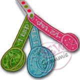 ITH Measuring Spoon Applique Design Set