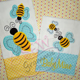 Bumble Bee Applique Design