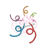 Party Streamer Embroidery Embellishment Set