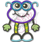 Little Monster Simon Applique Design