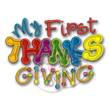 My First Thanksgiving Applique Design