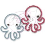 Baby Octopus Applique Design