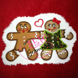 OH SNAP Gingerbread Applique Design LOVE