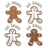 OH SNAP Gingerbread Man Applique Design