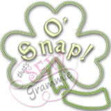 Oh Snap Shamrock Applique Design in 3 styles