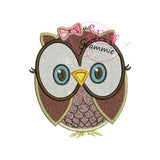 Owl Cutie Applique Design