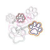 Paw Print Applique Design