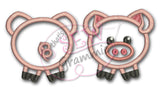 Barnyard Buddy PIG Applique Design