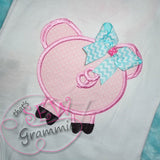 Barnyard Buddy PIG Applique Design