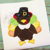 Turkey Pilgrim BOY Applique Design