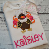Turkey Pilgrim GIRL Applique Design