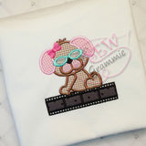 Pup Movie Star Applique Design
