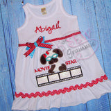 Pup Movie Star Applique Design
