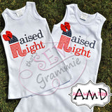 Raised Right Applique Design