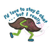 I Really "Mustache" Applique Design