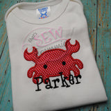 Baby Crab Applique Design