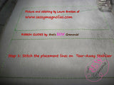Ribbon Placement Embroidery Guides Design