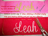 Ribbon Placement Embroidery Guides Design