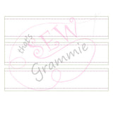 Ribbon Placement Embroidery Guides Design