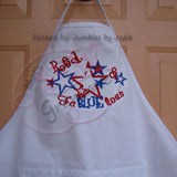 4th of July Applique Design Red White Fa BLUE lous