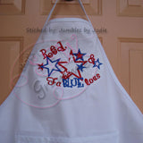 4th of July Applique Red White FaBLUEous/lous SET