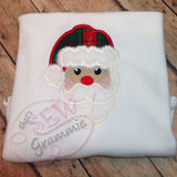 Santa Face Applique Design